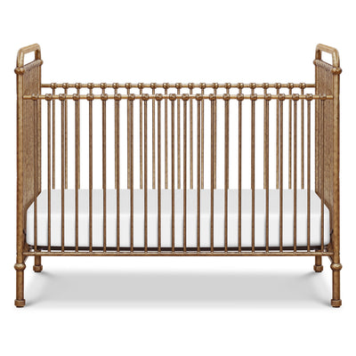 Front view of Namesake`s Abigail 3 in 1 Crib in -- Color_Vintage Gold