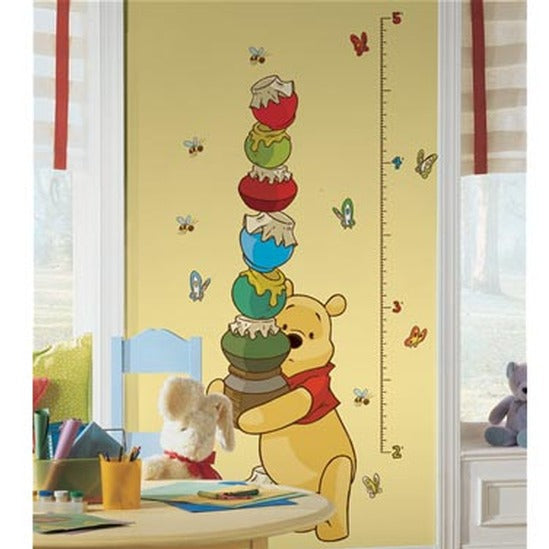 Roommates Pooh and Friends Growth Chart Wall Sticker