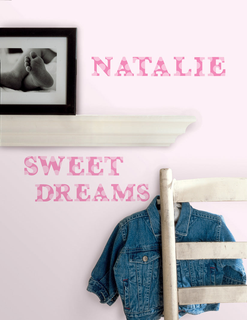 Express Yourself Pink Peel & Stick Wall Decals