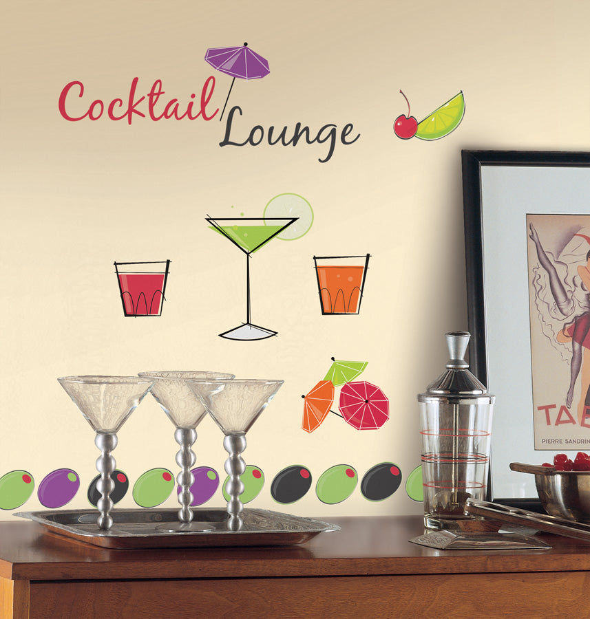 RM-RMK1262SCS Martini Lounge Peel & Stick Wall Decals sku RM-RMK1262SCS