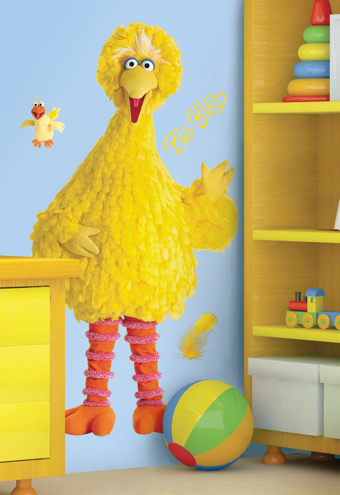 RM-RMK1481GM Sesame Street Big Bird Giant Wall Decal sku RM-RMK1481GM