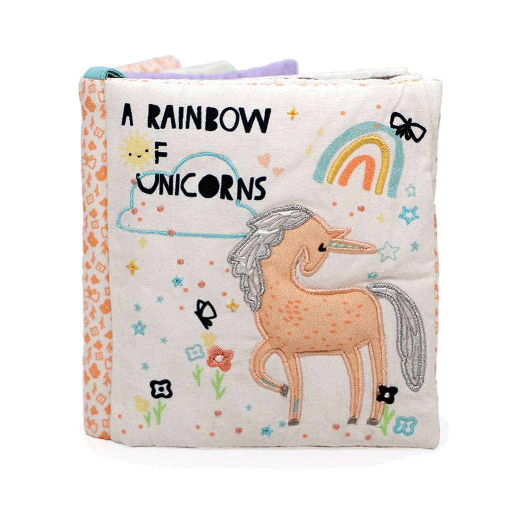 ASW-1101400210 Rainbow of Unicorns Soft Book sku ASW-1101400210