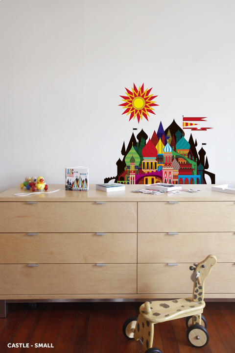 ET-32513270677604 blik Imaginary Castle Wall Sticker sku ET-32513270677604