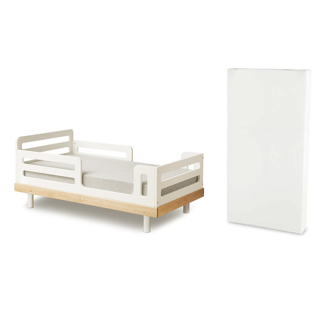 Image of Oeuf Classic Toddler Bed + Free Childhome Sweet Dreams Mattress