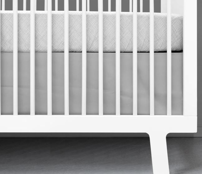 OL-SKGR14 Gray Crib Skirt sku OL-SKGR14