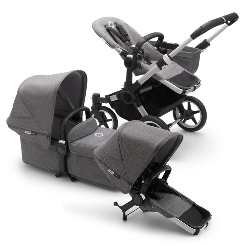 BGB-D3DC-ALU-GMGM Donkey3 Duo Complete Stroller sku BGB-D3DC-ALU-GMGM