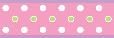 Dot Peel & Stick Border - Pink