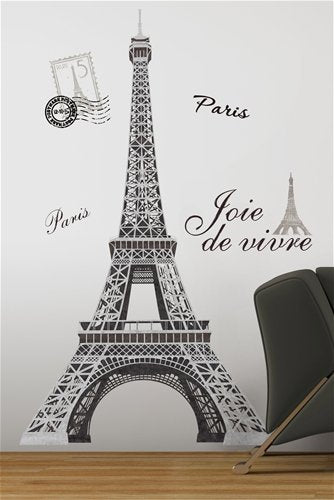 Eiffel Tower Peel & Stick Giant Wall Decal