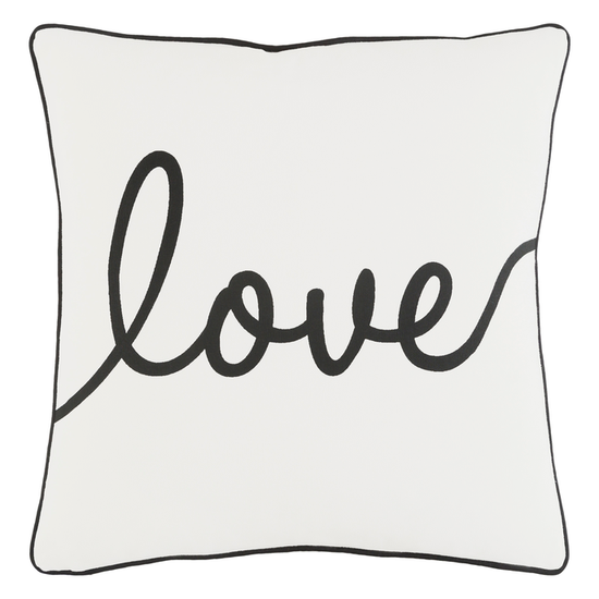 SUR-G-GLYP7096-1818 Surya Glyph Love Pillow sku SUR-G-GLYP7096-1818