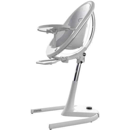 MIM-MHCW-H103C-CL-SV-R Moon 2G Complete High Chair in White sku MIM-MHCW-H103C-CL-SV-R