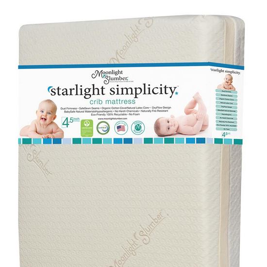 MLS-SLSMPCRO Starlight Simplicity Organic Crib Mattress + Latex sku MLS-SLSMPCRO