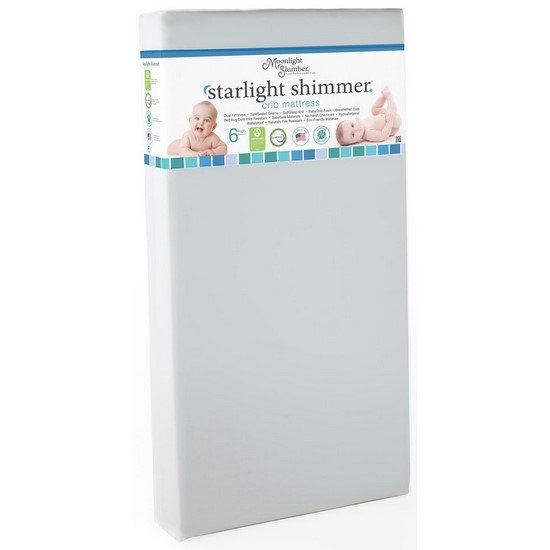 Starlight Shimmer Two-Sided Foam Crib Mattress