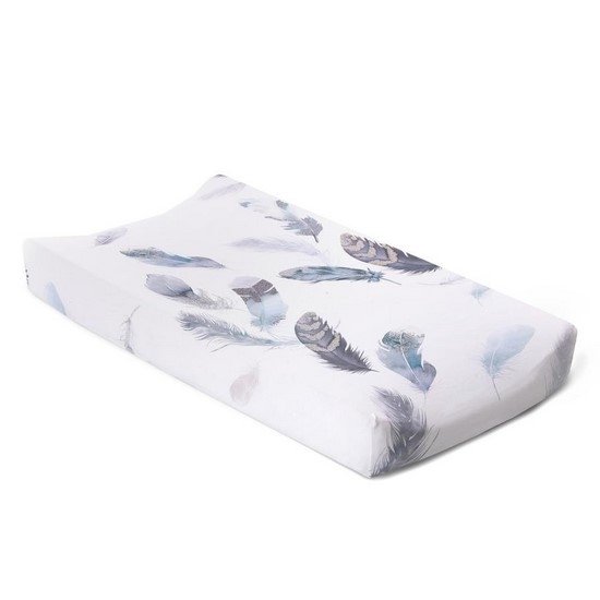 Oilo Studio Nursery Featherly Jersey Changing Pad Cover