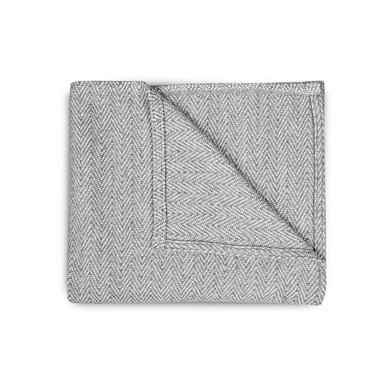 Olli and Lime Weave Blanket in Gray