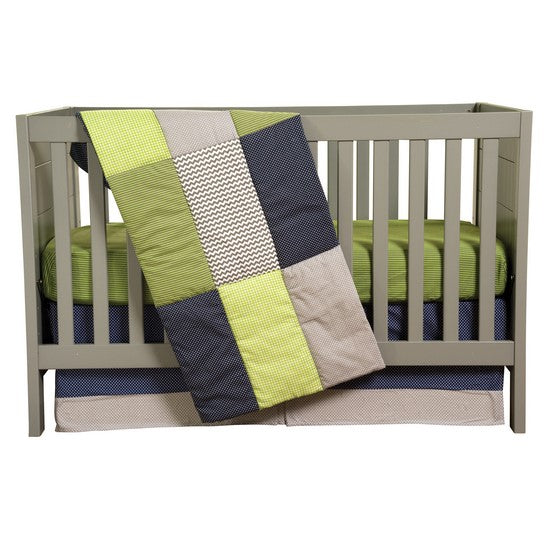 TL-110040 Perfectly Preppy 3 Piece Crib Bedding Set sku TL-110040