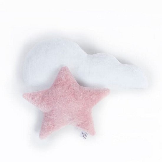 Dream Pillow Blush Star and White Cloud Set