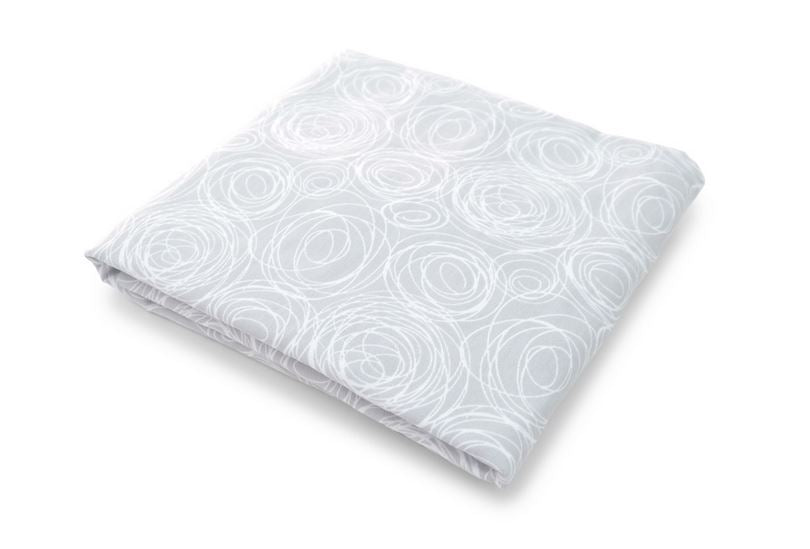 Spun Organic Fitted Crib Sheet in Grey