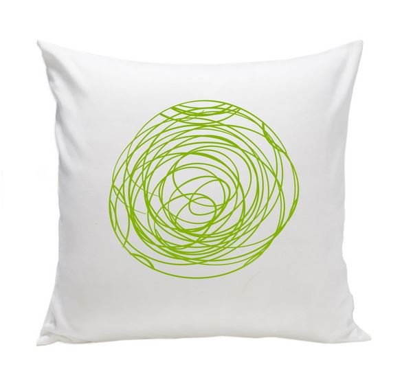 SOS-SB14003-GRN Spun Organic Pillow sku SOS-SB14003-GRN