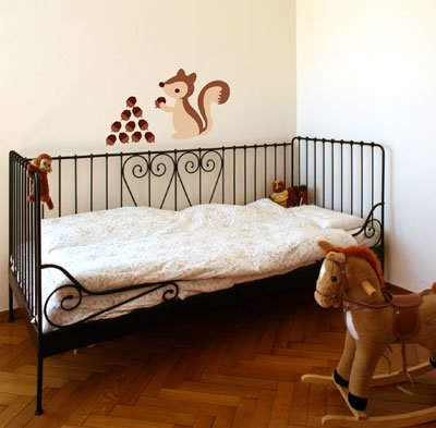 Brown Squirrel Wall Sticker