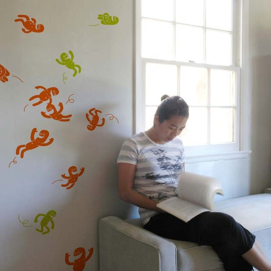 Tumblers Wall Stickers in Kiwi