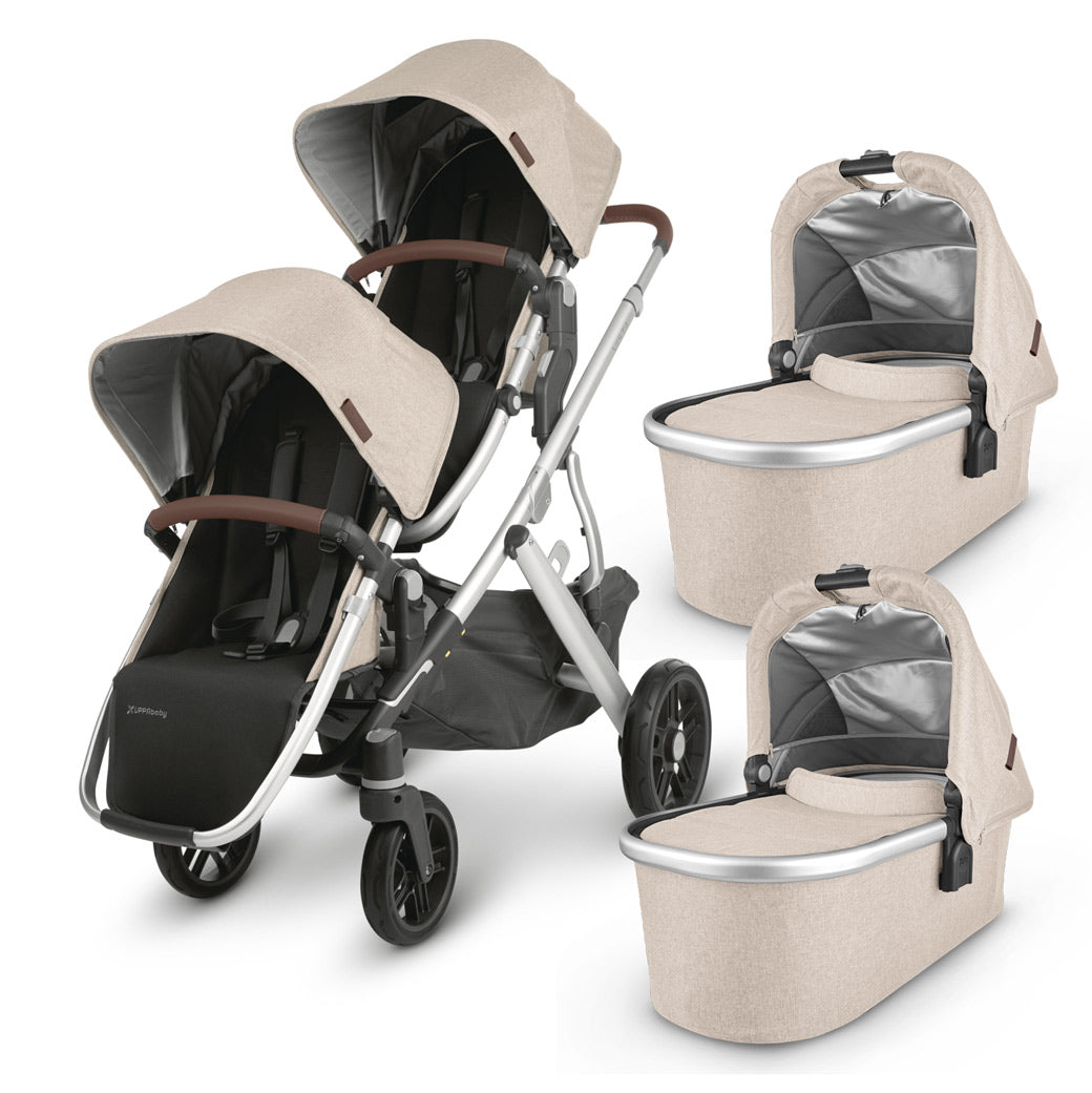 Vista V2 Double Stroller + Bassinets