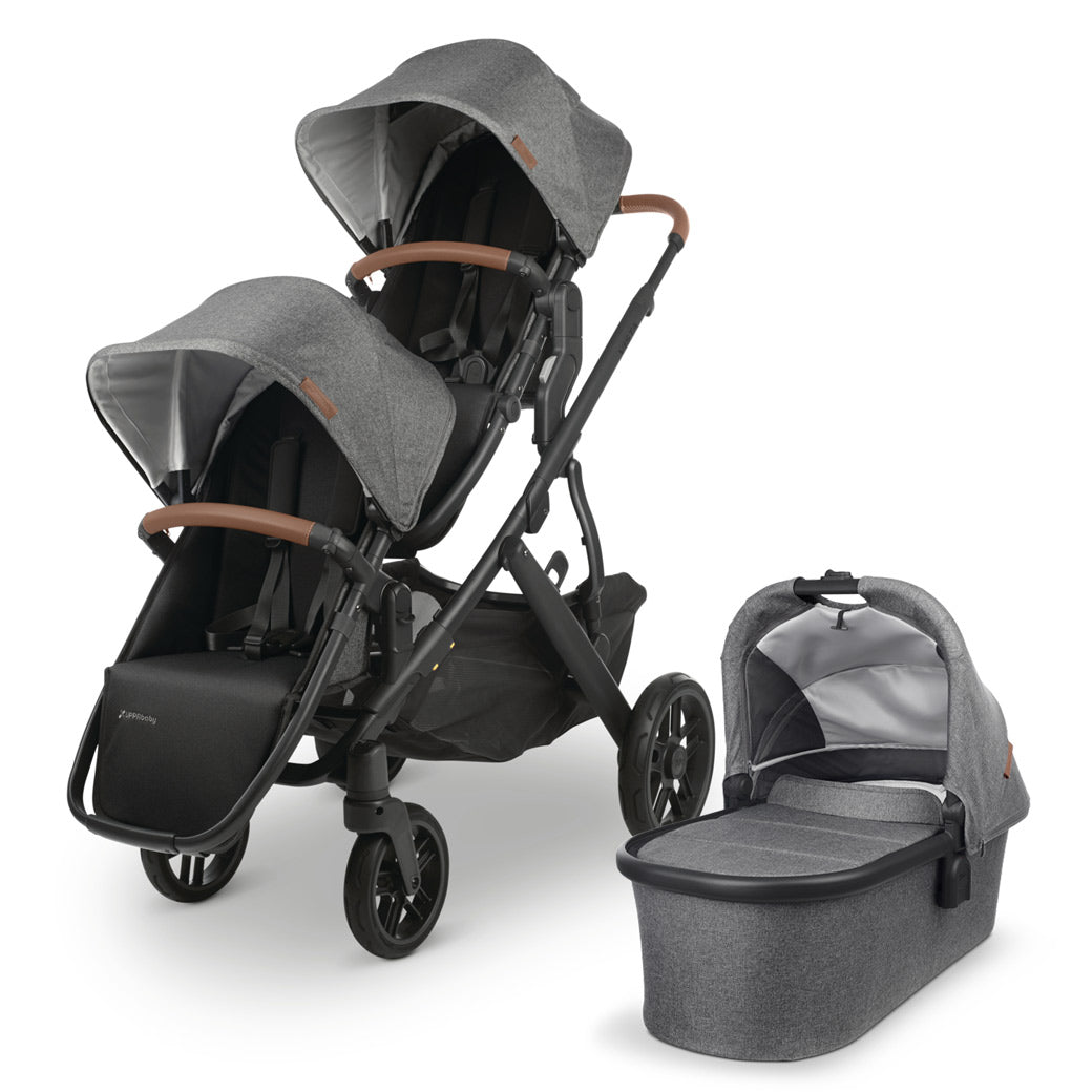 UP-X0320-VIS-RBS-GRY Vista V2 Double Stroller sku UP-X0320-VIS-RBS-GRY