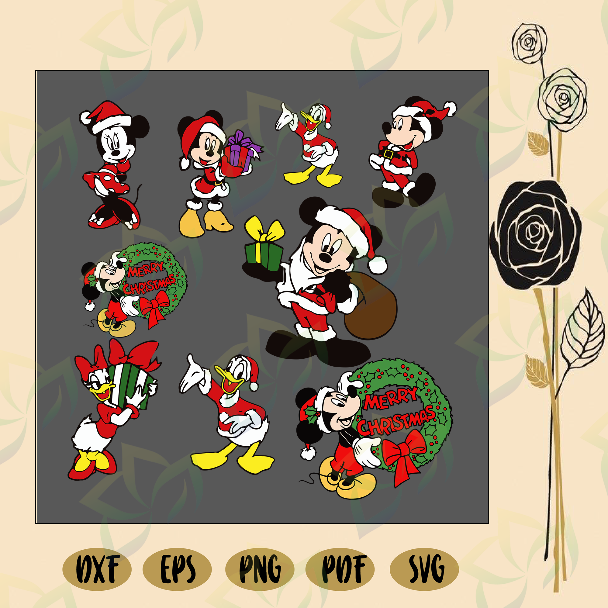 Download Disney Christmas Svg Bundle Christmas Svg Mickey Christmas Svg Minn Blossomsvg PSD Mockup Templates