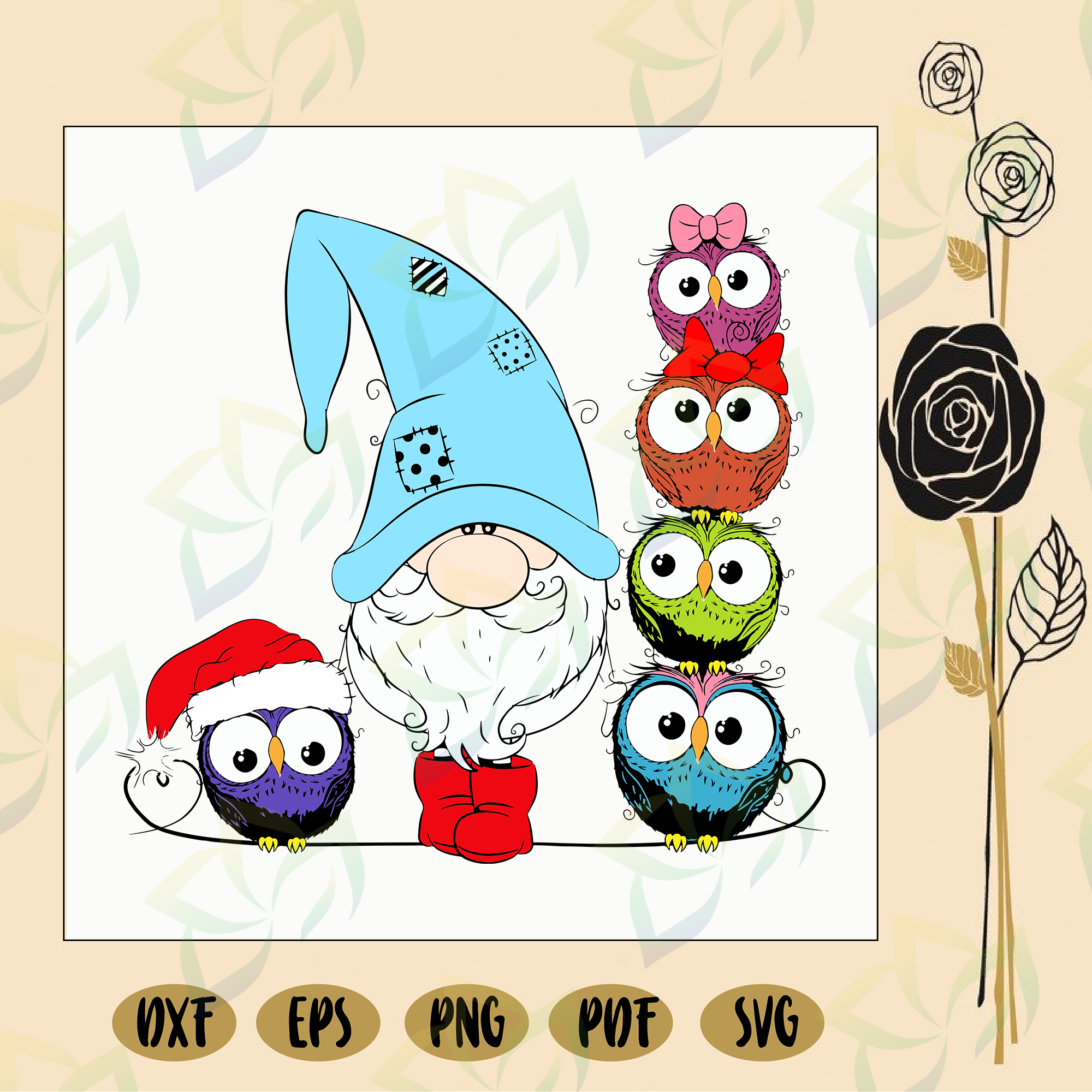 Download Christmas Gnome Owl Svg Gnome Svg Owl Svg Christmas Gnome Christma Blossomsvg 3D SVG Files Ideas | SVG, Paper Crafts, SVG File