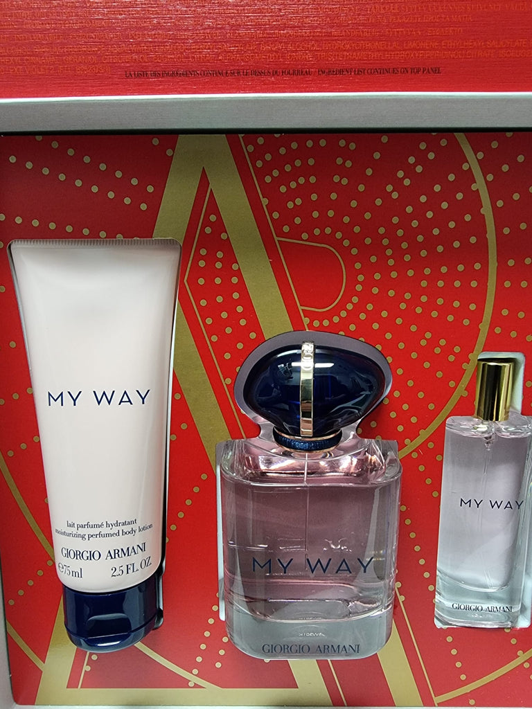 Giorgio Armani My Way Eau De Parfum 90mL 3 Piece Set (EDP 90ML+ EDP 15 –  Better Value Pharmacy