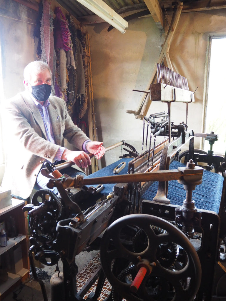 Iain Martin harris tweed weaver, Scottish Textiles Showcase