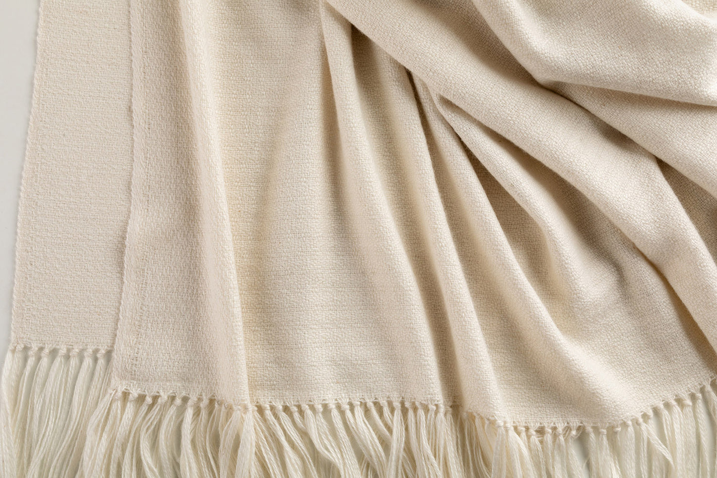 Willow Throw Alpaca Natural White – Scottish Textiles Showcase