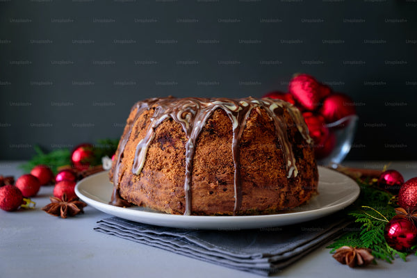 Christmas rum cake