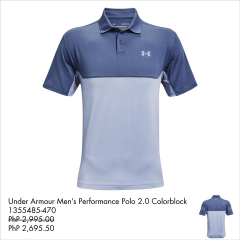Under Armour Men’s Performance Polo 2.0 Colorblock 1355485-470 - Sports Central
