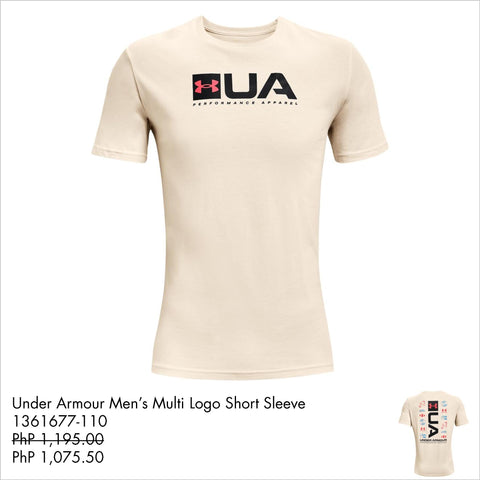 Under Armour Men’s Multi Logo Short Sleeve 1361677-110 - Sports Central