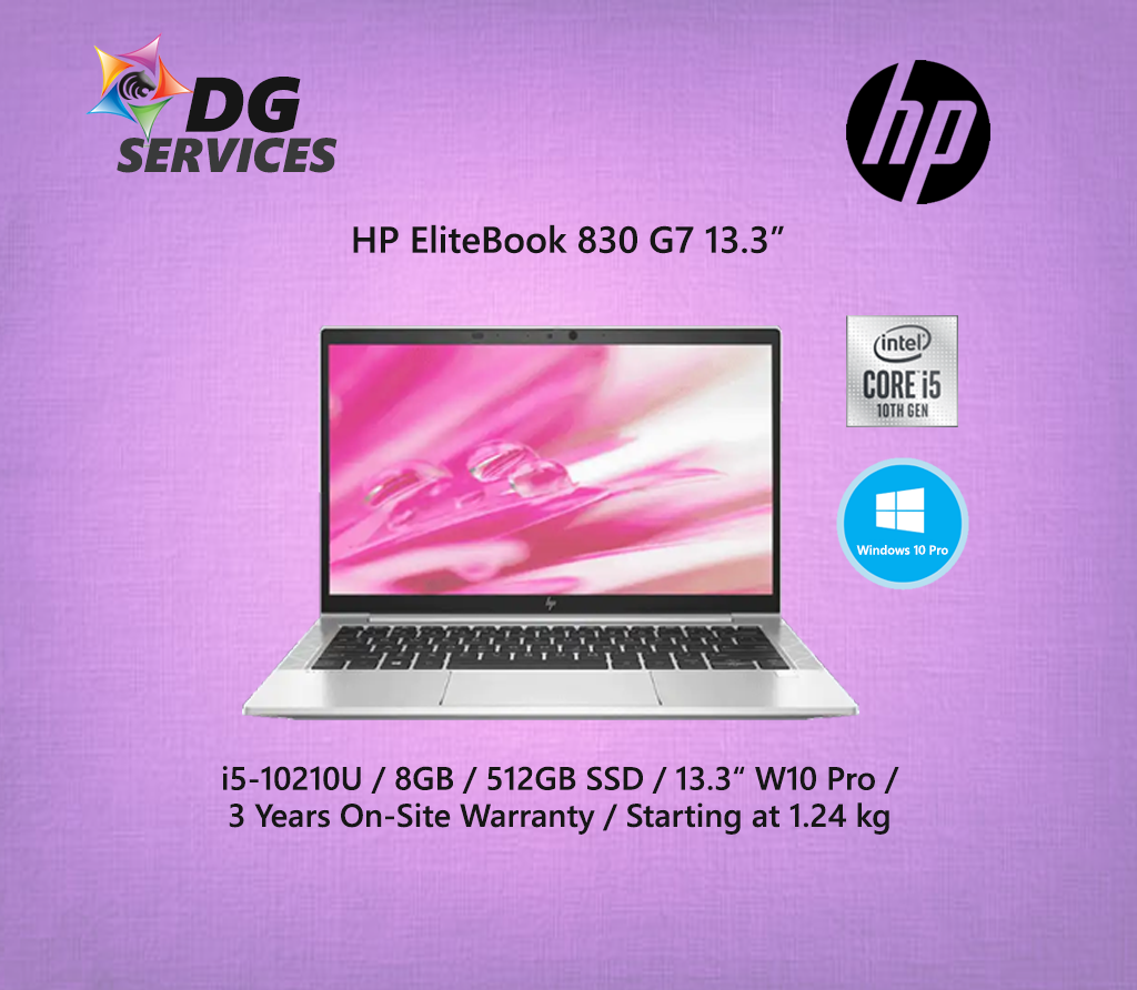 Refurbished: HP EliteBook 830 G7 Laptop (13.3 FHD Display, Touch Screen, Intel Core i7 - 10610U 10th Gen, 32GB RAM, 512GB SSD, Windows 11 Pro