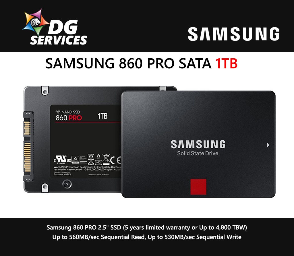 SAMSUNG 860 SATA ( 256GB / 512GB 1TB / 2TB) | DG Services