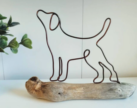 dog sculpture