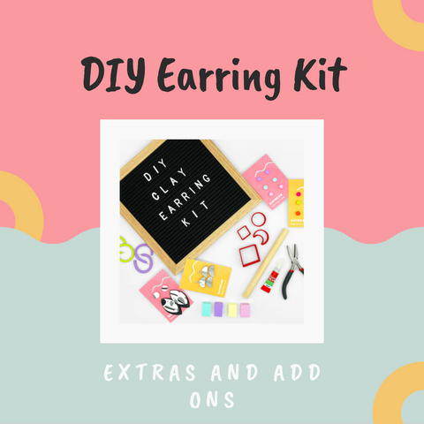 DIY Polymer Clay Earrings Craft Kit, DIY Craft Kit, Gifts