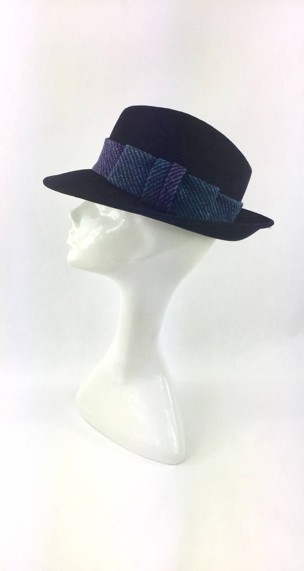 Chanel Velvet Wide Brim Hat - Black Hats, Accessories - CHA137930