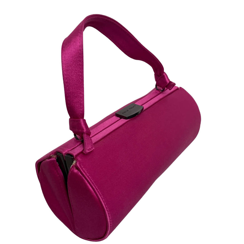 Philip Treacy Magenta Pink Silk Evening Clutch - The Hat Circle – The ...