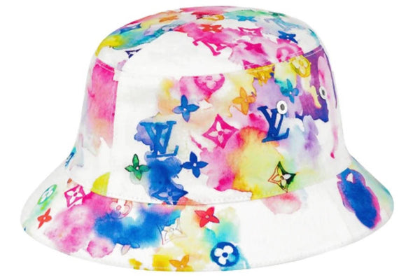 Louis Vuitton - Blue Monogram Fade Bucket Hat – eluXive