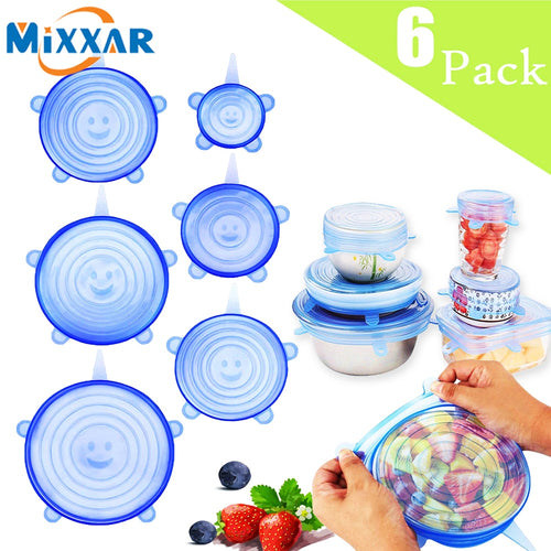 Silicone Stretch Lids Reusable Seal Lids Food Covers - amandaramirezphoto