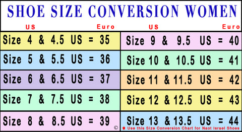 women's european to american shoe size conversion