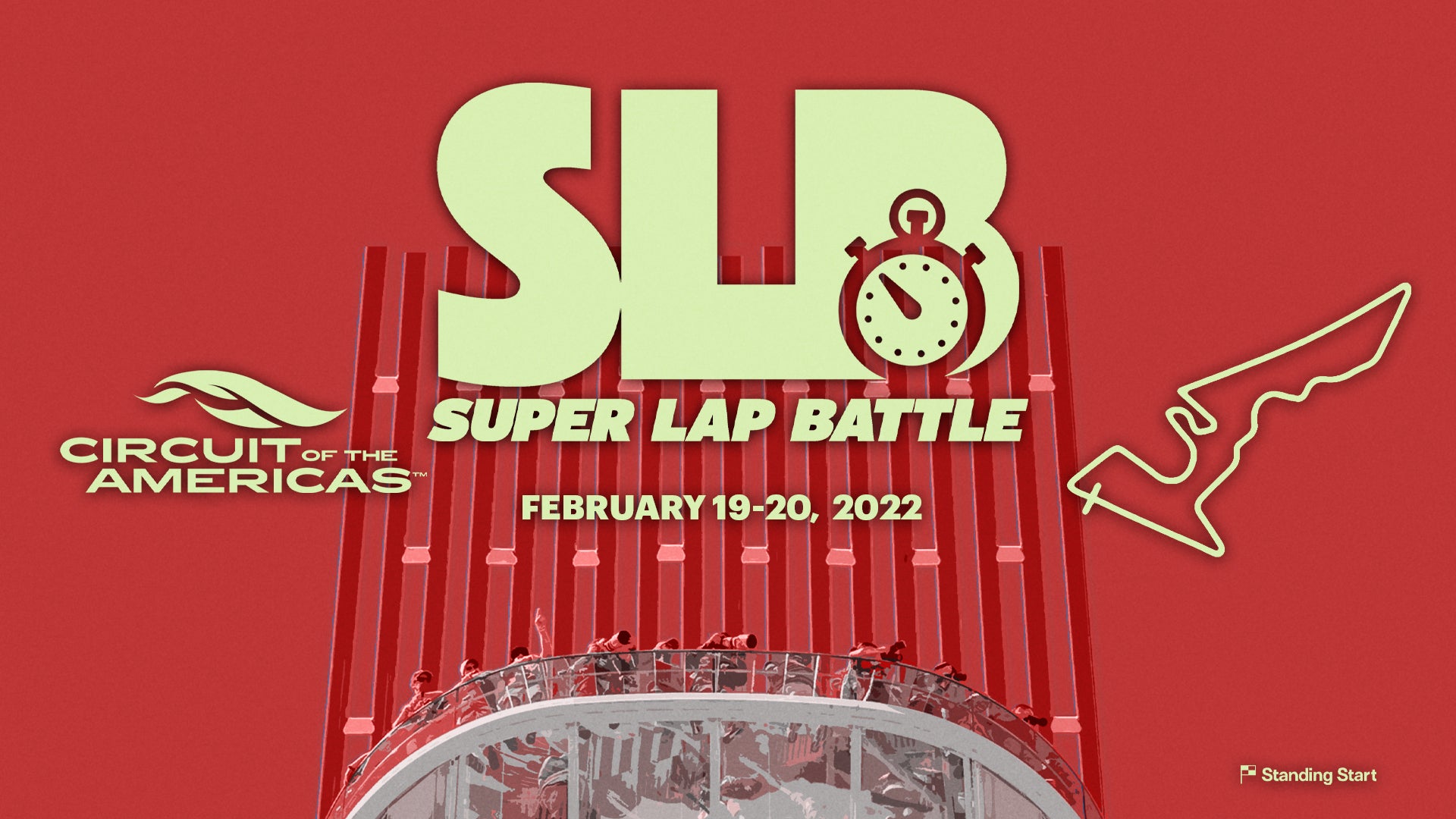 Super Lap Battle Desktop Background