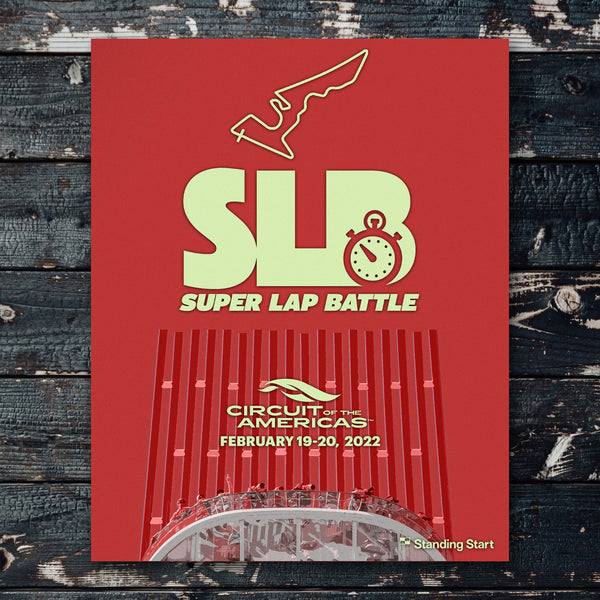 SLB Poster Art for Super Lap Battle at COTA