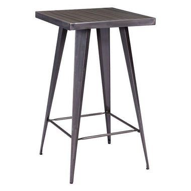 Robin Rustic Gunmetal Bar Table , EMFURN - 1