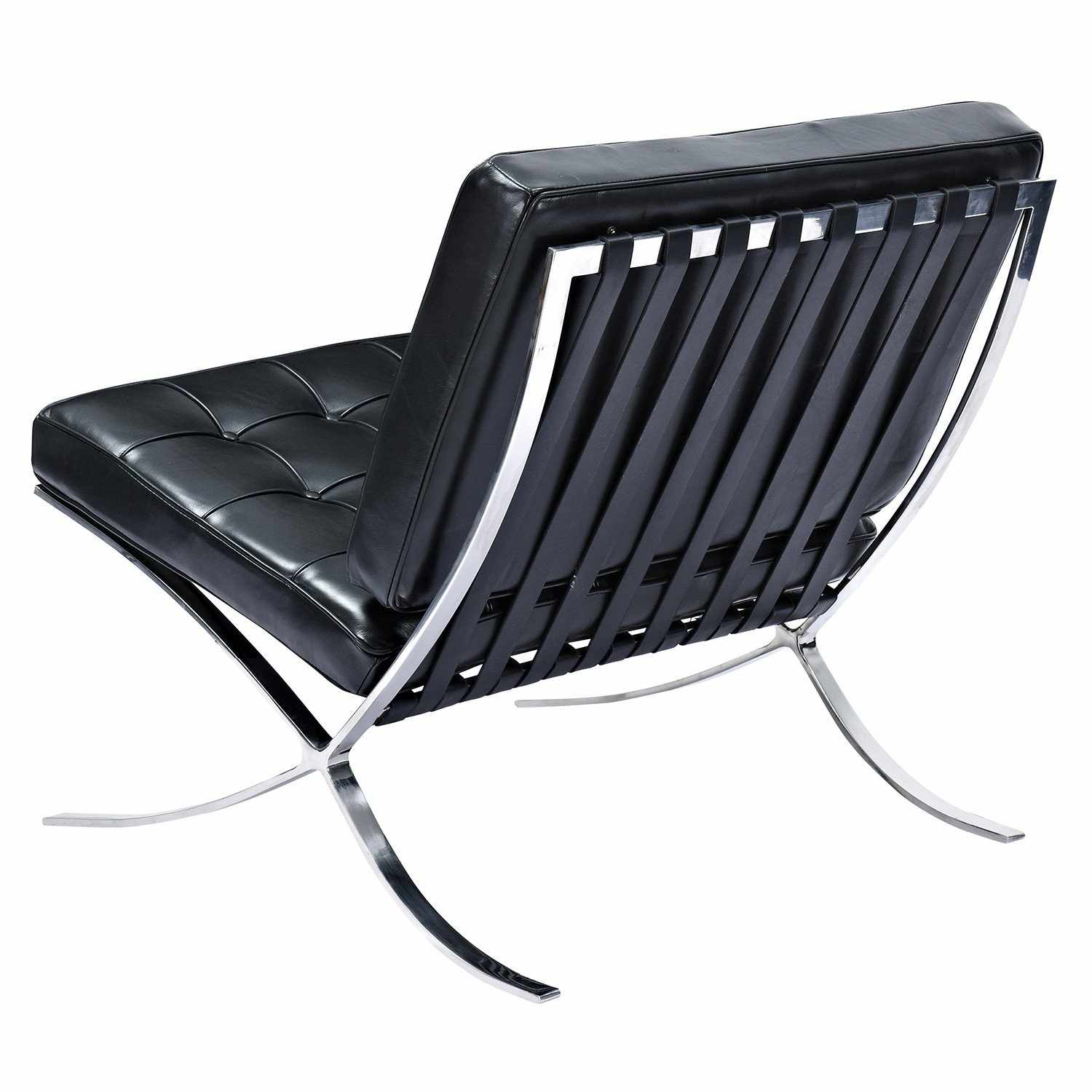 Barcelona Style Chair & Ottoman Reproduction - EMFURN