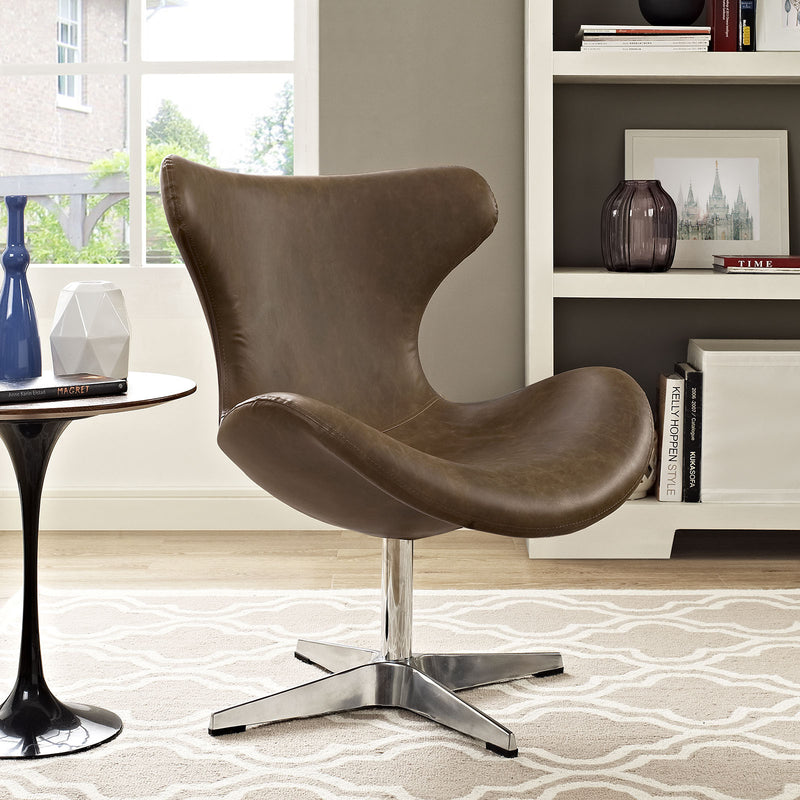 Steed Vinyl Lounge Chair – EMFURN