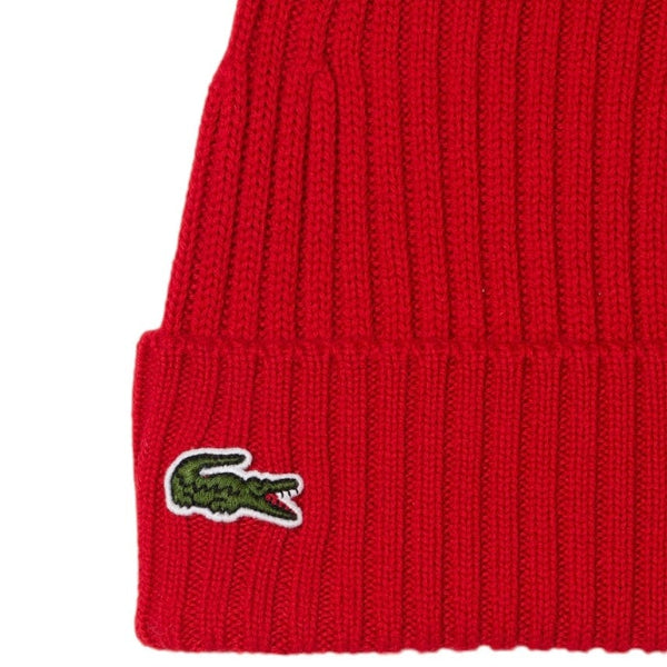 Lacoste Unisex Ribbed Wool Beanie (Purple) RB0001-51 – City Man USA