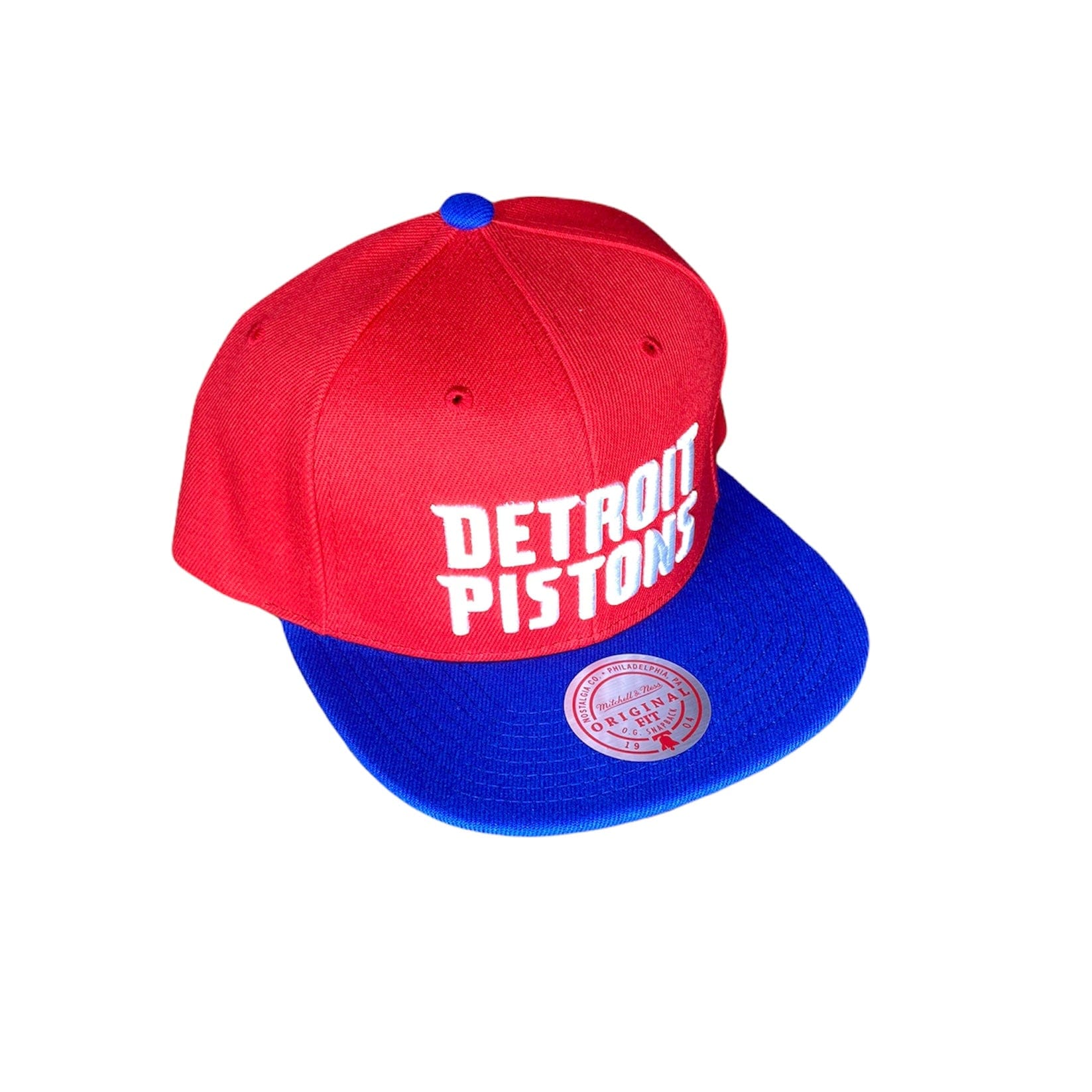 Detroit Pistons Mitchell & Ness NBA Core Snapback Hat